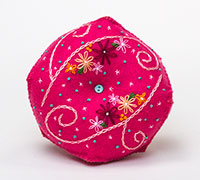Pin Cushions - Biscornu Embroidered Felt