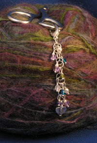 Scissor Fob - Purple Butterfly