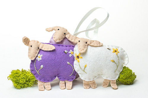Sachets - Lavender Felted Sheep
