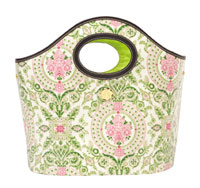 Bucket Tote - Pink and Green